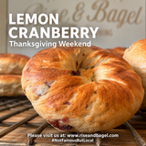 Lemon Cranberry Bagels