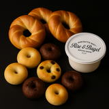 Breakfast Box 6 Mini Bagels 4 Twister Bagels and Whipped Cream Cheese